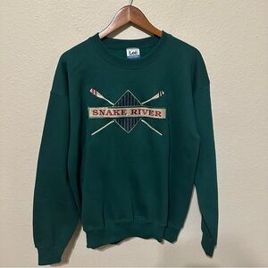 Vintage Lee Sport Snake River Embroidered Sweatshirt